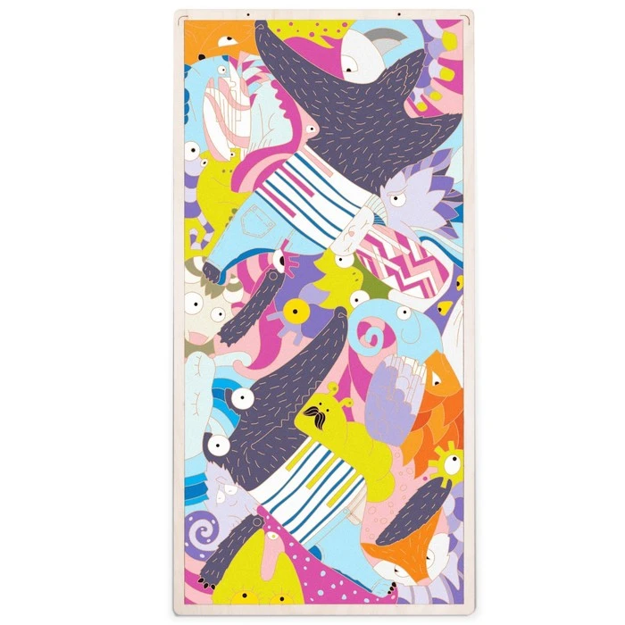 Деревянный конструктор 3 в 1 «Кроковолк», пазл, раскраска, игрушка Деревянный конструктор 3 в 1 «Кроковолк», пазл, раскраска, игрушка