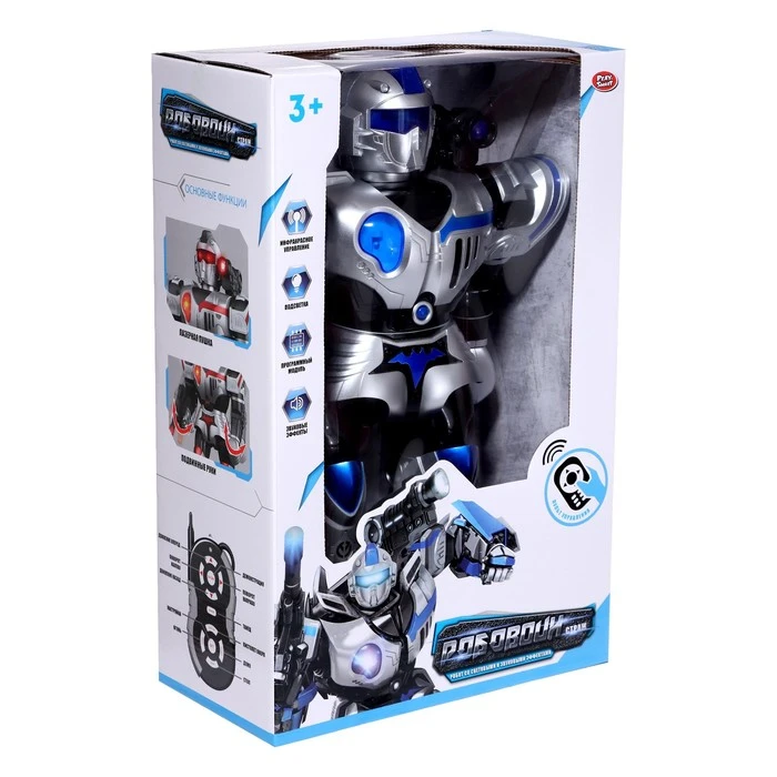 Робот радиоуправляемый «Робовоин», световые и звуковые эффекты, цвета МИКС Робот радиоуправляемый «Робовоин», световые и звуковые эффекты, цвета МИКС