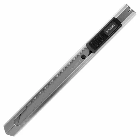Нож канцелярский 9 мм BRAUBERG "Extra 30", металлический, лезвие 30°,