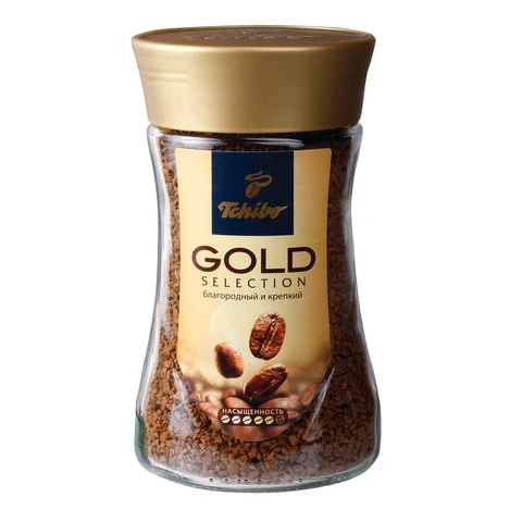 Кофе растворимый TCHIBO "Gold selection", сублимированный, 190 г,