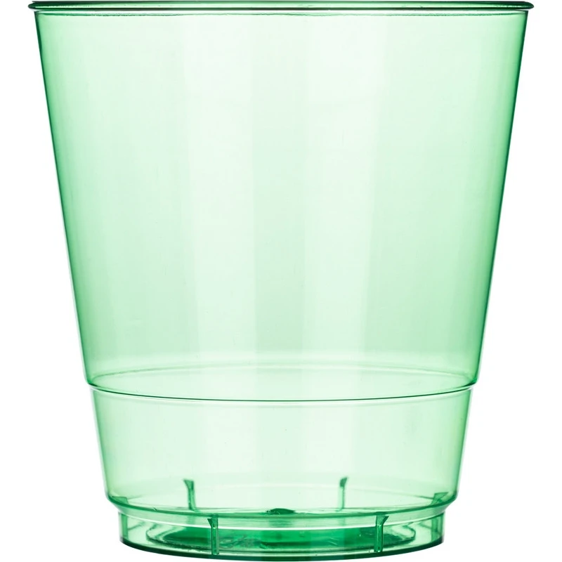 Стакан одноразовый Комус пластиковый зеленый (200 -мл, 50 -штук