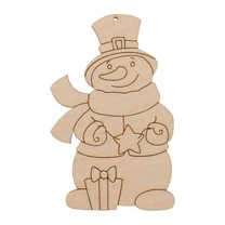 "Mr. Carving" ВД-1002 Подвеска "Снеговик с подарками" фанера