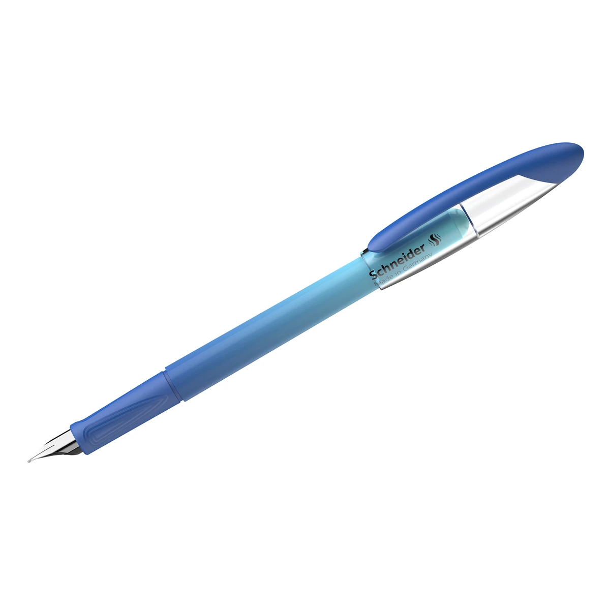 Ручка перьевая Schneider "Voyage caribbean" синяя, 1 картридж, грип,