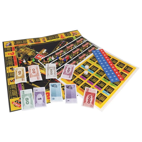 Игра настольная "Миллионер de LUXE", игровое поле, карточки, банкноты,