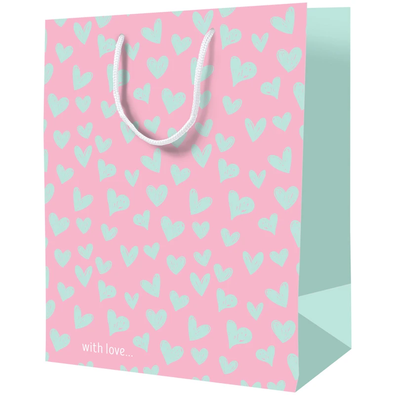 Пакет подарочный 26*32*12см ArtSpace "With love", ламинированный