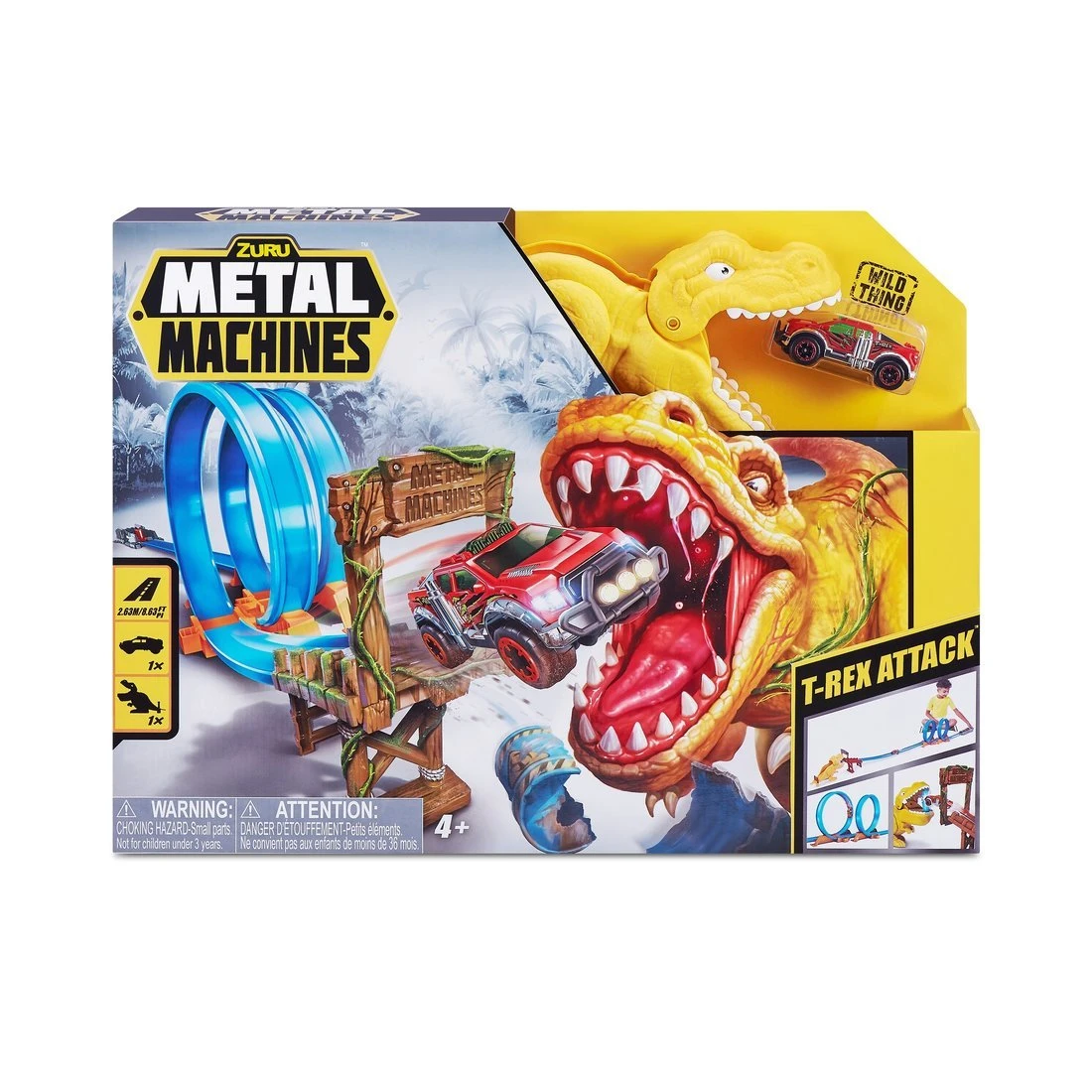 Игровой набор Zuru Metal Machines с машинкой, трек Динозавр купить оптом,  цена от 2358.07 руб. 845218018368