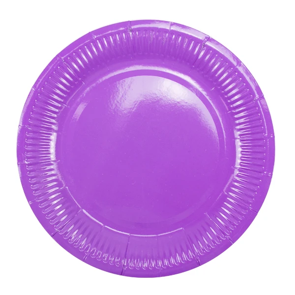 Тарелки Purple 18 см 6 шт бумажные ламинированные