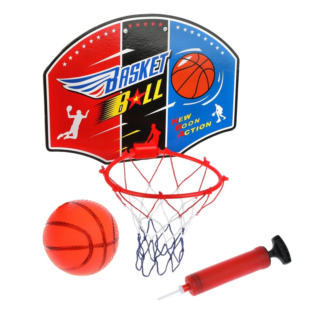 Набор для игры в баскетбол, щит, мяч, насос. ZG270-69
