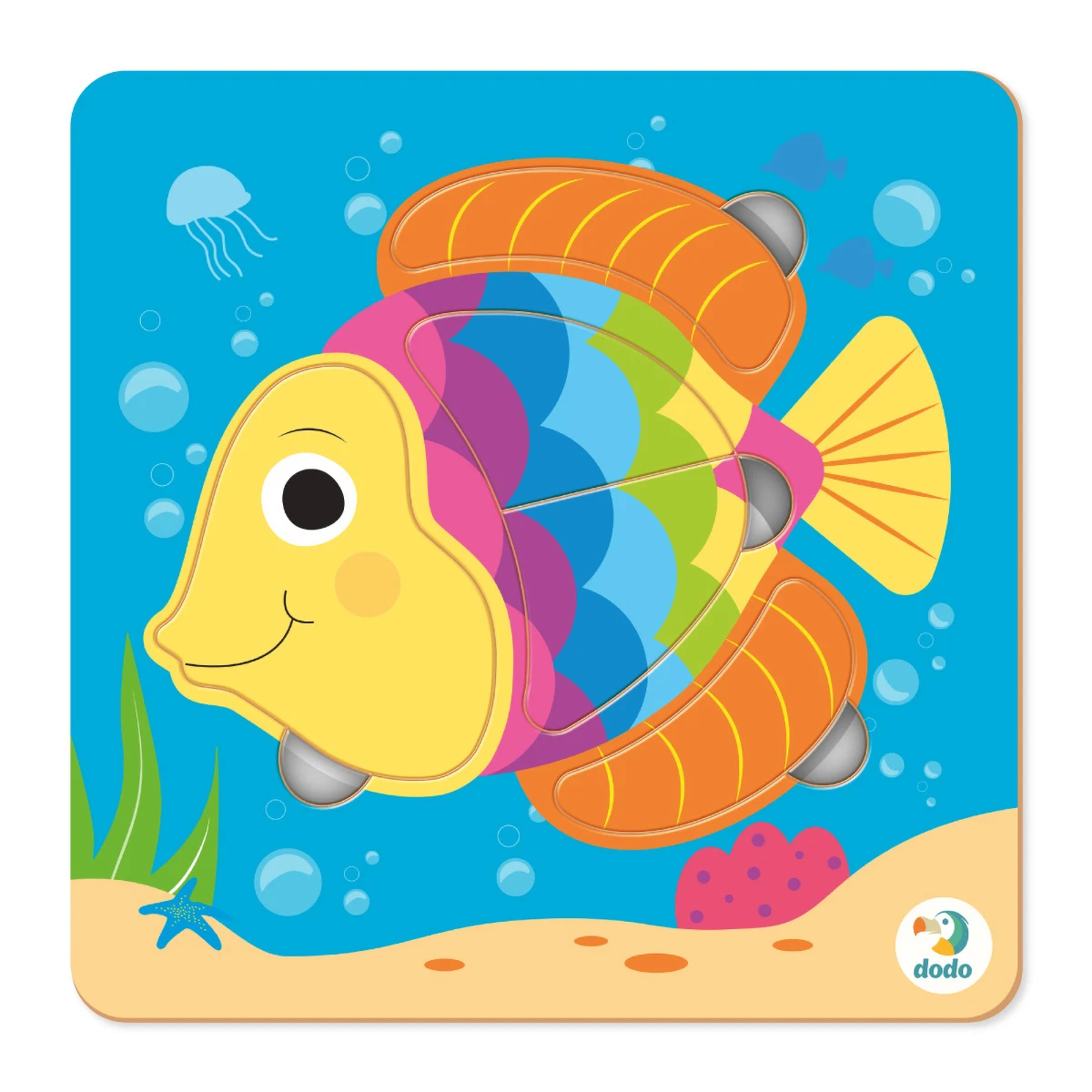 Арт.300362 Пазл-сортер "Рыбка" 5 элементов