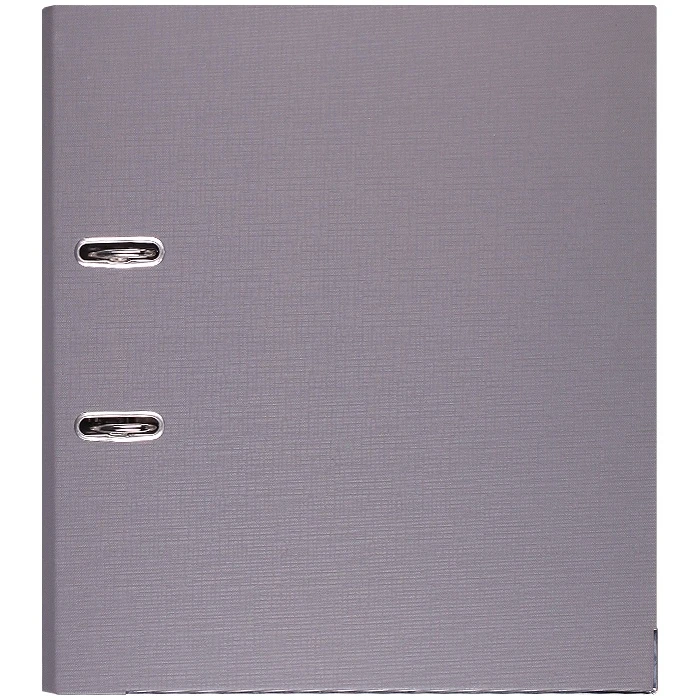 Папка-регистратор А4 картон. с металл. окантовкой (обложка серая ПВХ) 5,0 см