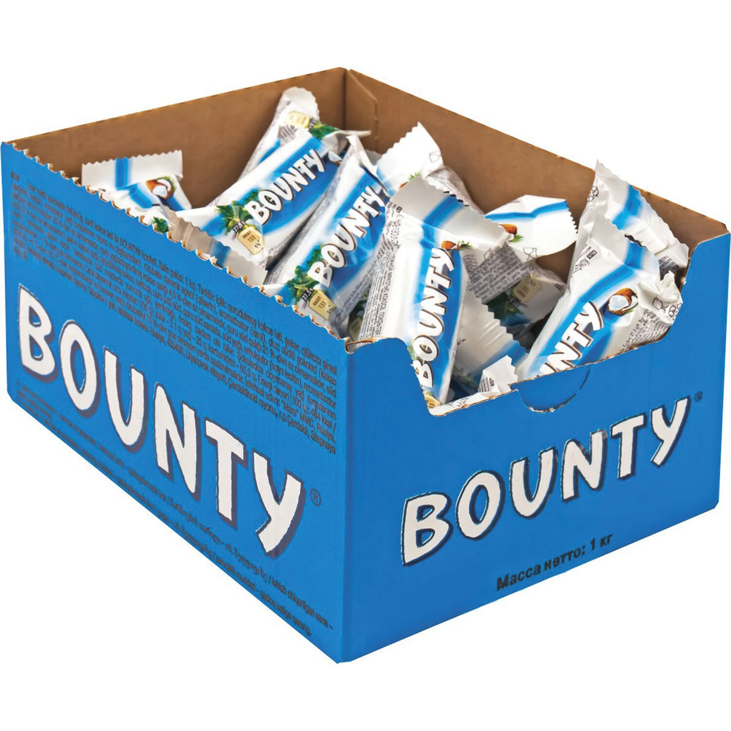 Конфеты шоколадные BOUNTY minis, весовые, 1 кг, картонная упаковка, 56727  купить оптом, цена от 1468.25 руб. 4607065376352