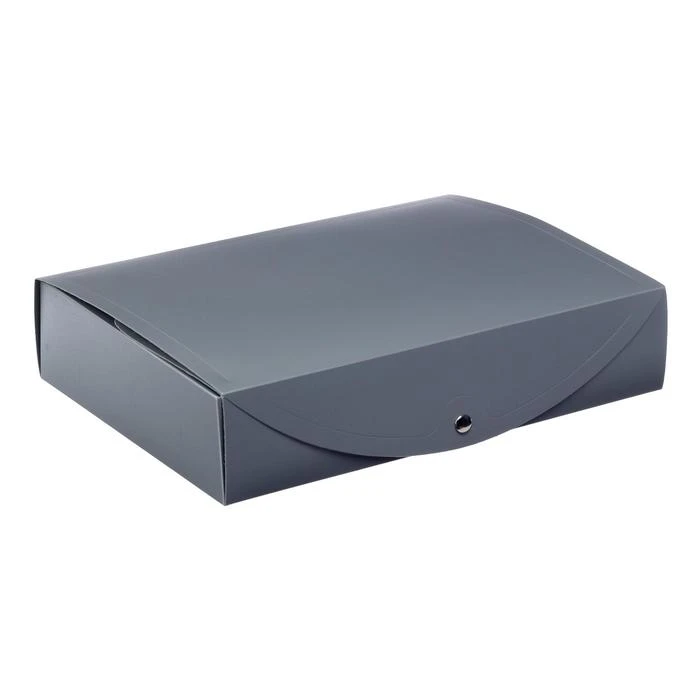 Короб архивный на кнопке А4 Calligrata, 70 мм, 800 мкм, разборный, серый Короб архивный на кнопке А4 Calligrata, 70 мм, 800 мкм, разборный, серый