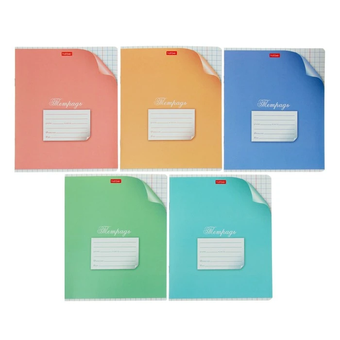 Тетрадь 12 листов в крупную клетку "С уголком", обложка мелованный