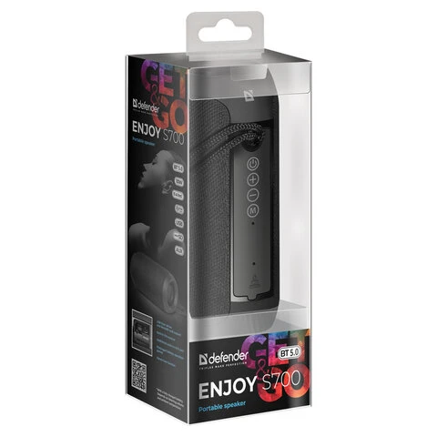 Колонка портативная DEFENDER Enjoy S700, 2.0, 10 Вт, Bluetooth, FM-тюнер, USB,