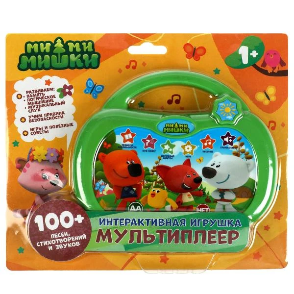 Интерактивная игрушка мультиплеер Ми-ми-мишки 100 песен,стихов,звуков.блист.бат.