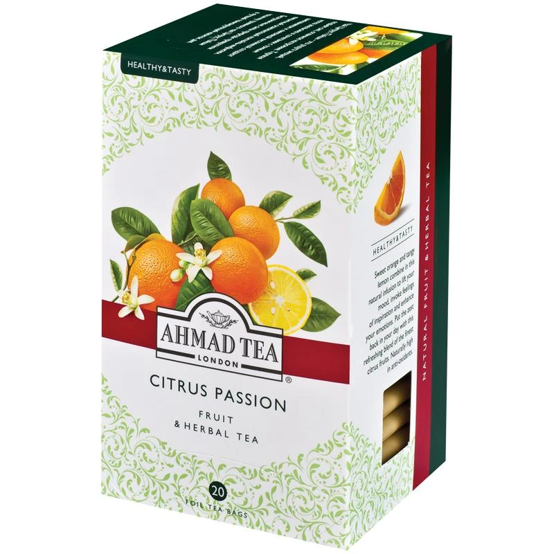 Чай Ahmad Tea "Citrus Passion", травяной со вкусом и аром. апельсина и