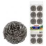 Губки (мочалки) для посуды металлические LAIMA, КОМПЛЕКТ 12 шт., спиральные по