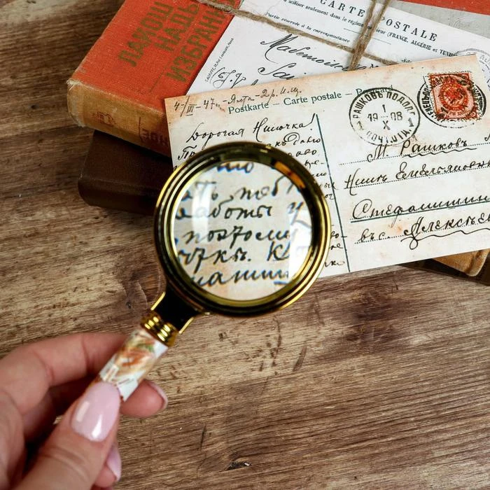 Лупа пластик с наклейкой «Рубль», d=6 см