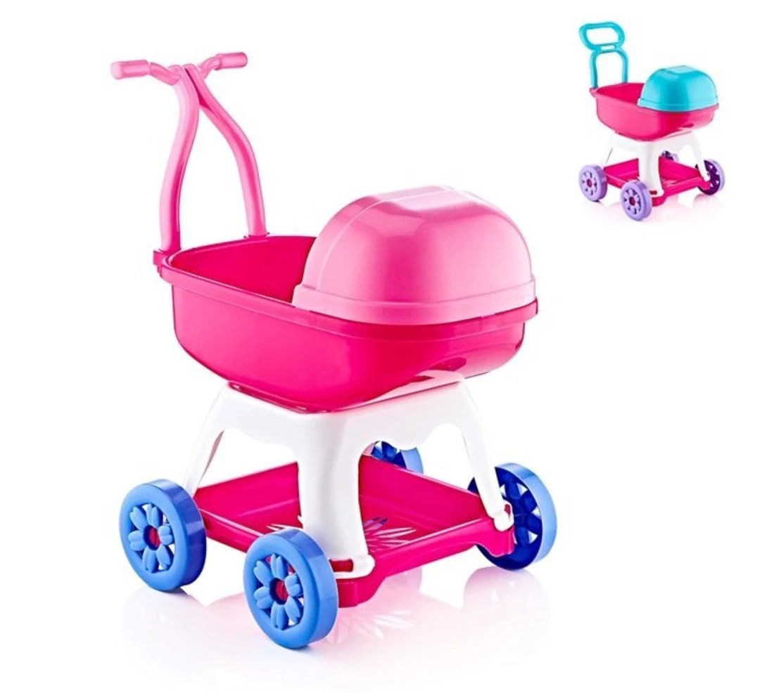 Коляска для куклы с люлькой, в ассортименте Коляска для куклы с люлькой, в ассортименте