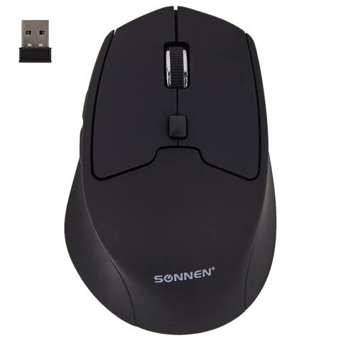 Мышь беспроводная SONNEN V33, USB, 800/1200/1600 dpi, 6 кнопок, оптическая,