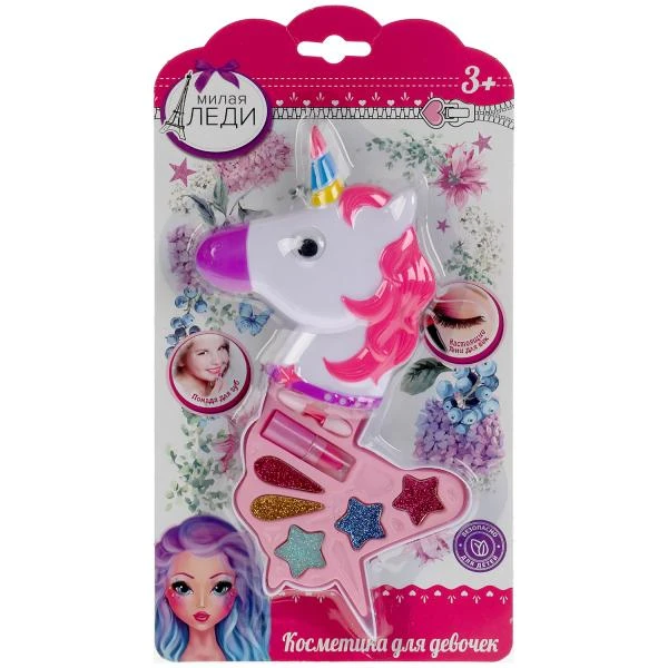 Косметика для девочек тени для век, помада, блистер МИЛАЯ ЛЕДИ Косметика для девочек тени для век, помада, блистер МИЛАЯ ЛЕДИ