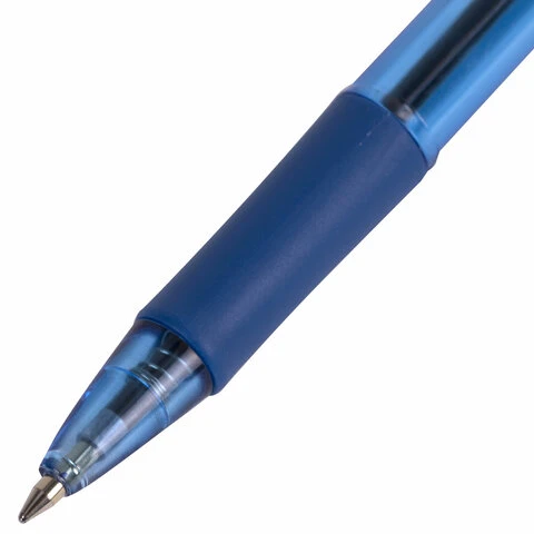 Ручка шариковая масляная автоматическая с грипом PENTEL (Япония) "Fine