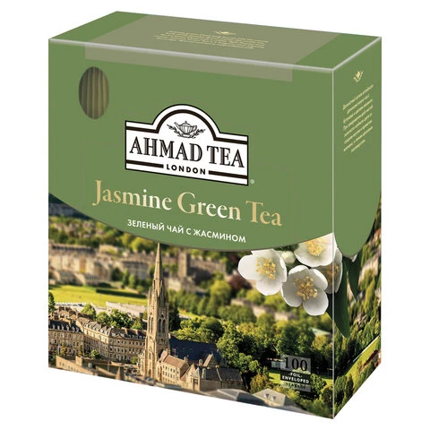 Чай AHMAD (Ахмад) "Jasmine Green Tea", зелёный с жасмином, 100