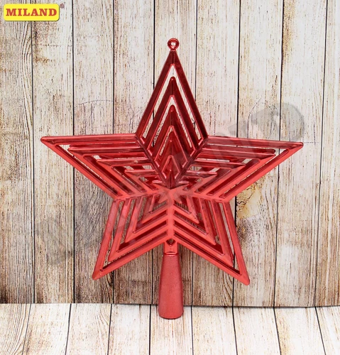 Новогоднее украшение. Верхушка на ёлку Звезда, красная, 23 см НУ-4398 Новогоднее украшение. Верхушка на ёлку Звезда, красная, 23 см НУ-4398