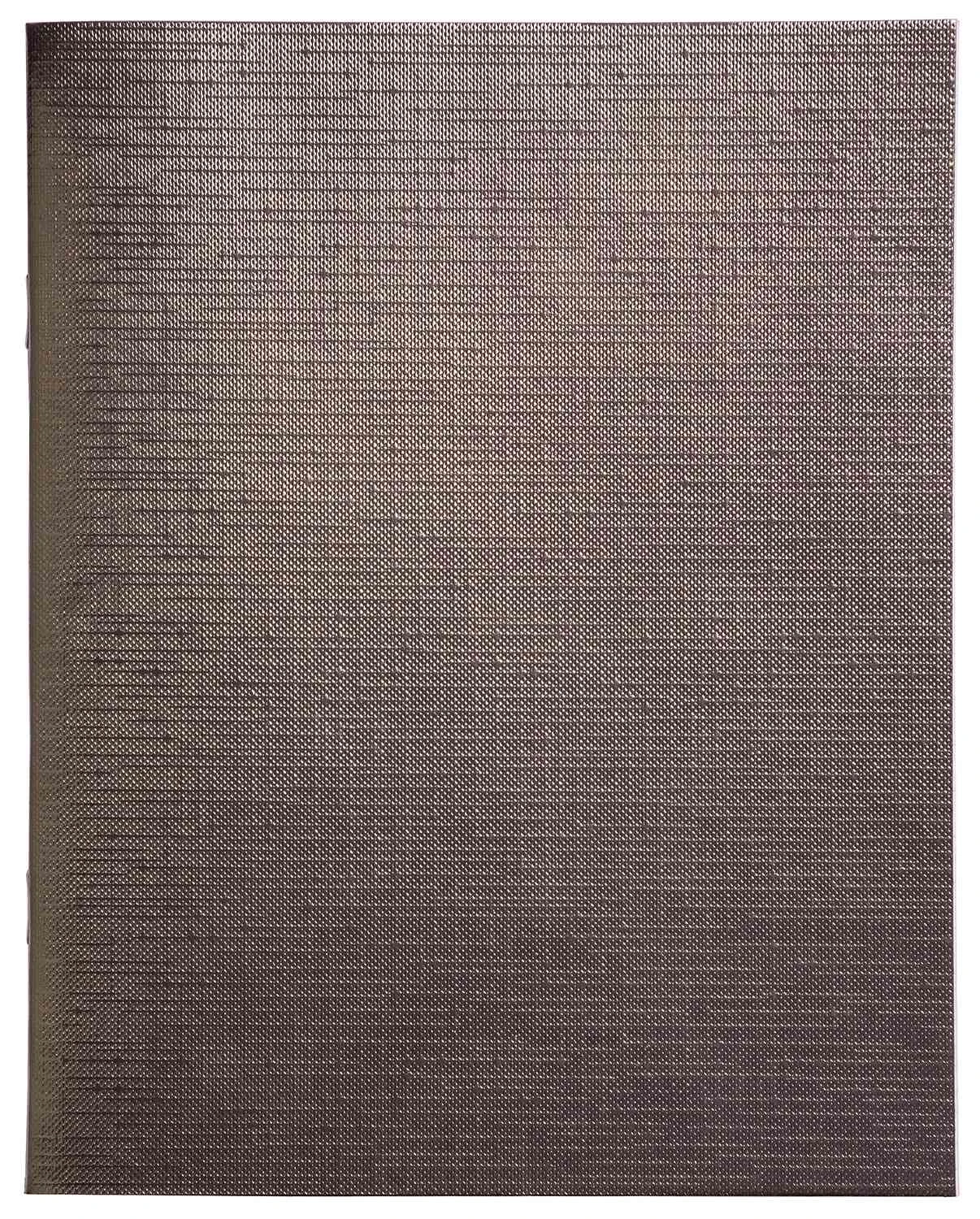 Тетрадь 96 л. кл. скреп. METALLIC КОРИЧНЕВЫЙ А5 б/винил офс. 96Т5бвВ1/Brown