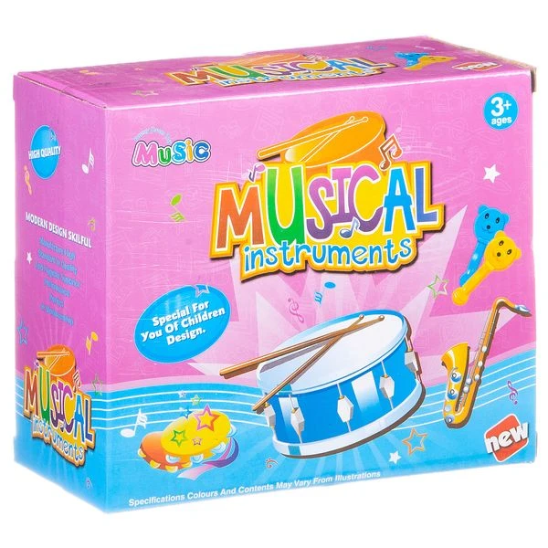 Набор музыкальных инструментов, 4 шт., BOX 17x15x9 см Набор музыкальных инструментов, 4 шт., BOX 17x15x9 см
