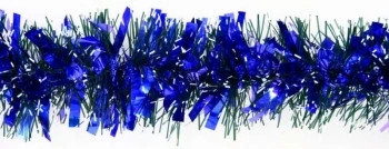 Новогодняя мишура 6сл.10см хвоя с инеем 2.5м 5цв.