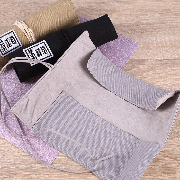 Пенал-органайзер текстильный на шнурке цвет ассорти