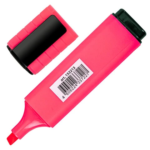 Текстовыделитель BRAUBERG "ORIGINAL NEON", РОЗОВЫЙ, линия письма 1-5