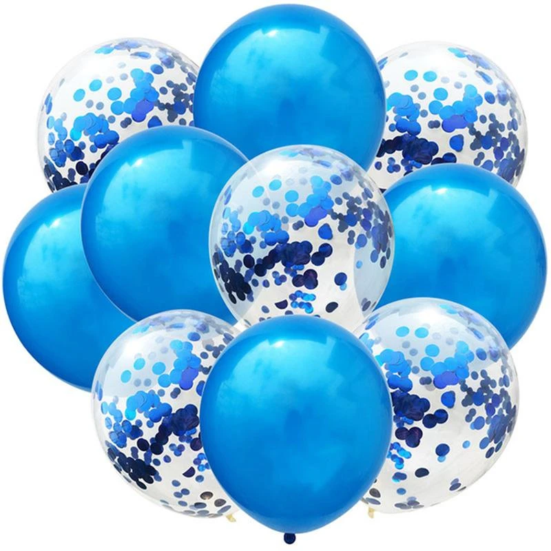 Набор шаров воздушных праздничных, 10 штук (латекс, ПЭТ) / 30см, 90364