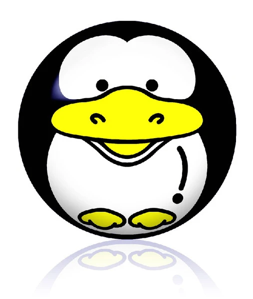 Мяч ПВХ Пингвин, 22 см