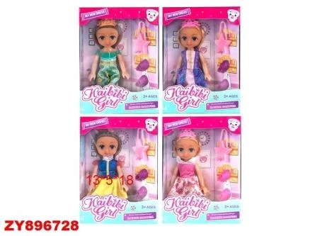 Кукла в наборе (17см) "ПРАЗДНИЧНЫЙ НАРЯД" (4 вида в ассортименте)