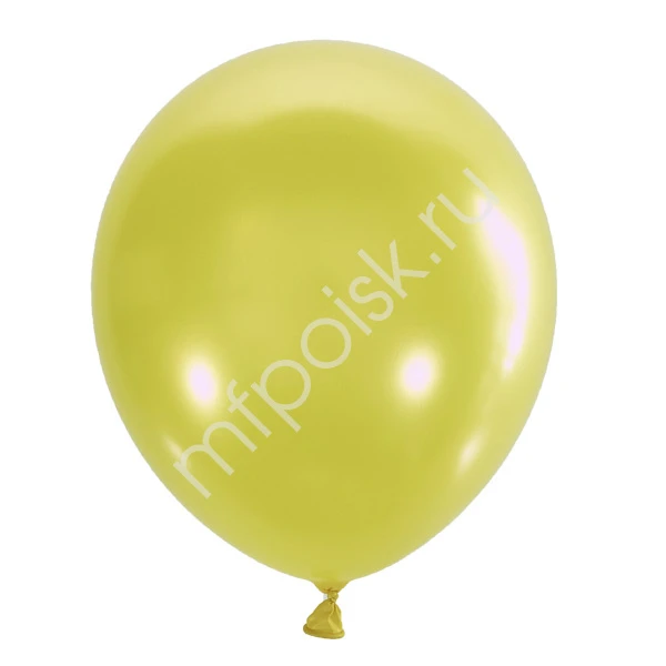 Воздушные шары Премиум Металлик YELLOW 021, 50 штук, 14"/35см.