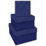 Набор квадратных коробок 3в1, MESHU "Blue style. Top.",