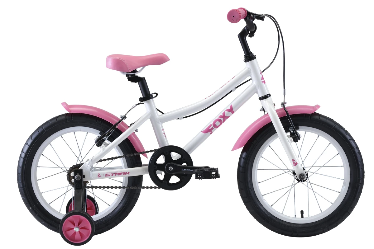 Велосипед Stark'20 Foxy 16 Girl белый/розовый
