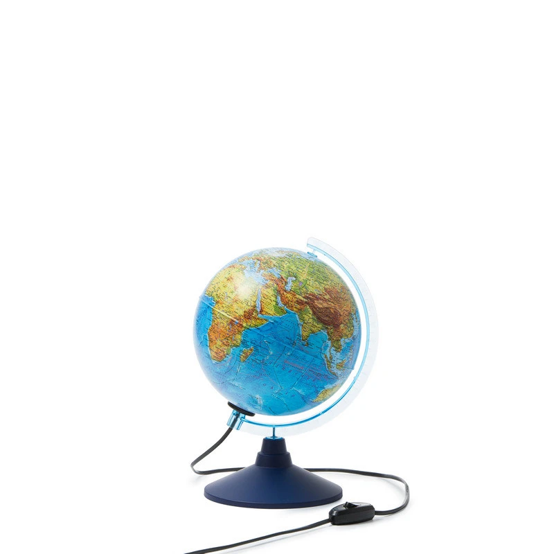 Глобус Земли физико-политический,Классик,подсветка,210мм штр.  4680009930704