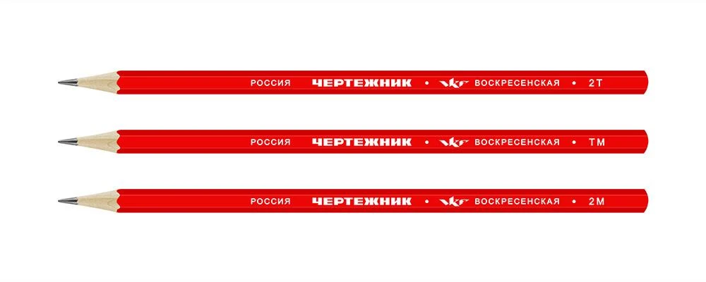 "ВКФ" "Чертежник" 3B-1000 Набор графитных карандашей 16 х3