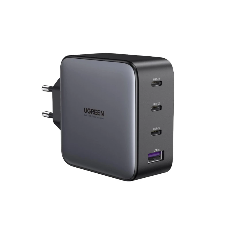 Зарядное устройство UGREEN сетевое USB A+3 USB C 100W GaN Fast Charg (40747)