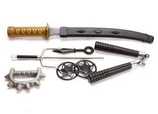 Набор оружия Ниндзя, в комплекте 7 предметов