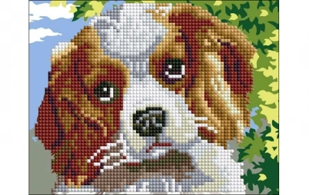 Алмазная мозаика (блест.) 17х22 без подр.,на карт.,с част. зап.,с мольб., 18 цв.