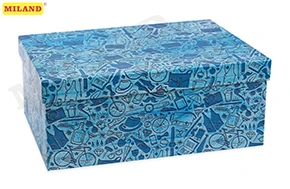 Одинарная прямоугольная коробка "Джентельменский набор" 13,5 х 8 х 5