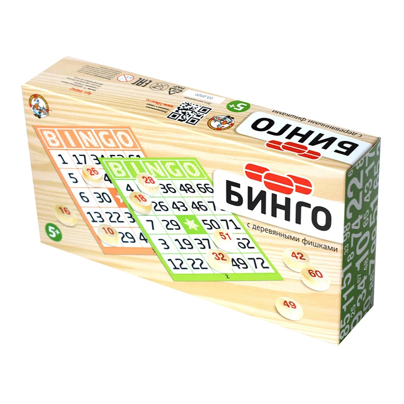 Игра настольная Десятое королевство "Бинго", деревянные фишки,