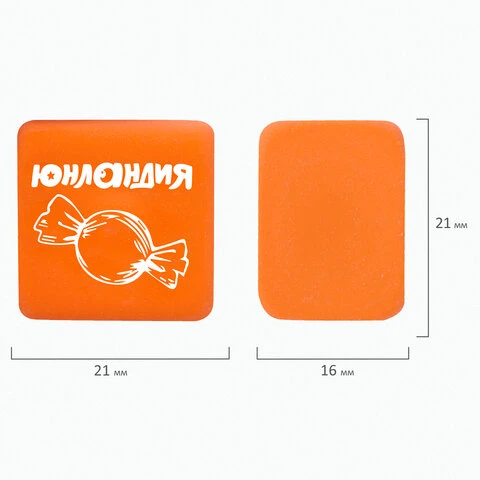 Набор ластиков ЮНЛАНДИЯ "СЛАДКИЕ ИСТОРИИ" 6 шт., размер 21х21х16 мм, Набор ластиков ЮНЛАНДИЯ "СЛАДКИЕ ИСТОРИИ" 6 шт., размер 21х21х16 мм,