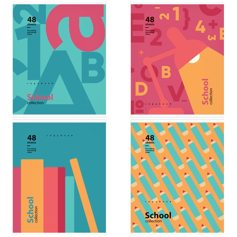 Тетрадь 48л., А5, клетка ArtSpace "Стиль. School collection", Тетрадь 48л., А5, клетка ArtSpace "Стиль. School collection",