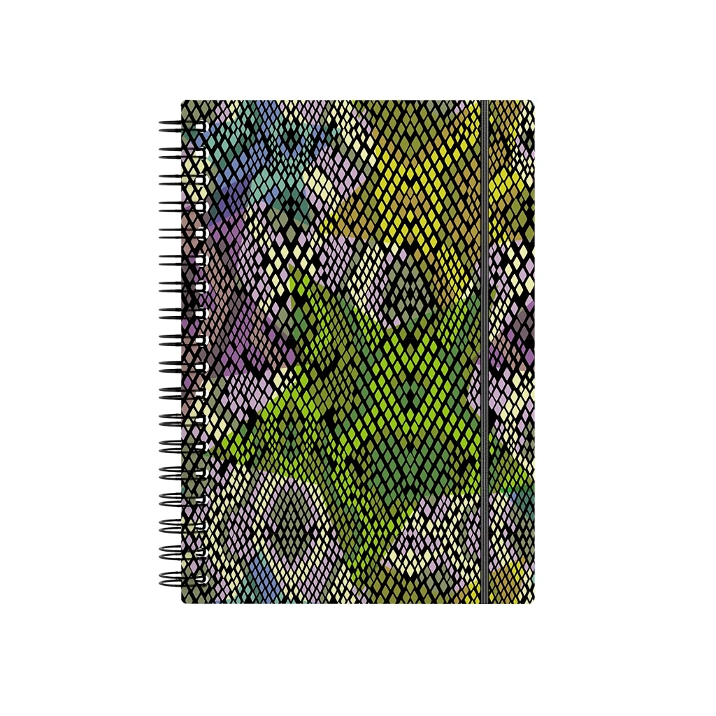 Тетрадь общая с пластиковой обложкой на спирали Erich Krause Purple Python, А6,