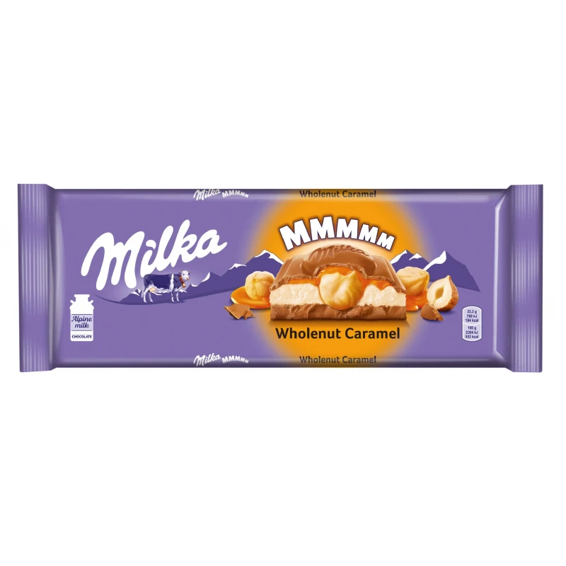 Шоколад MILKA молочный с карамельной начинкой и обжар. фундуком, 300гр. Шоколад MILKA молочный с карамельной начинкой и обжар. фундуком, 300гр.